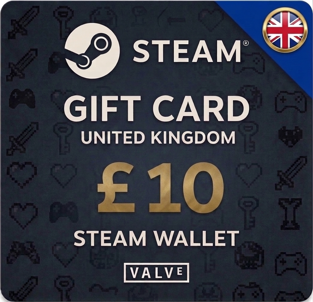 Steam Wallet Gift Card £10 GBP - UK Region